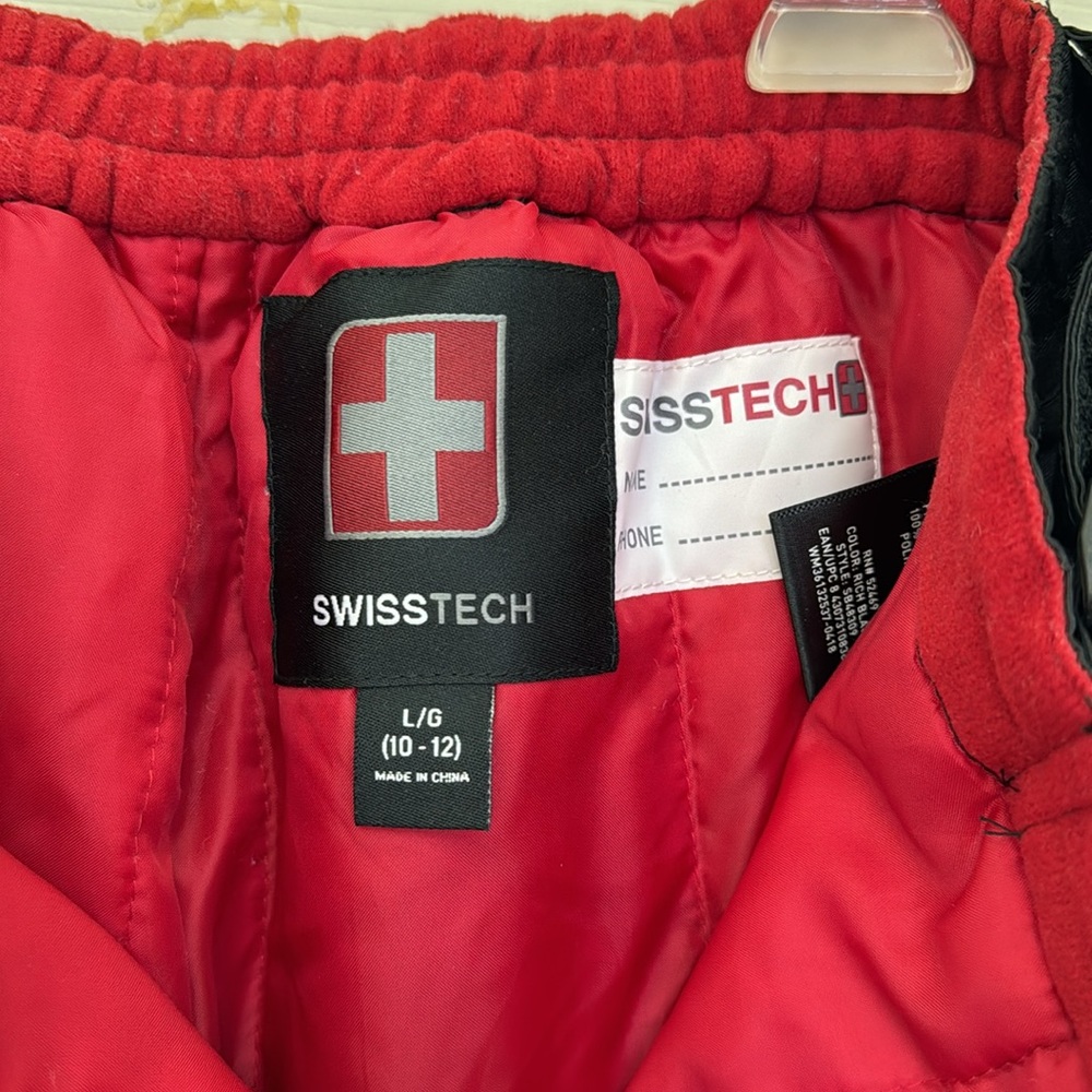 Swiss Tech Boys Black Snow Pant Size Large 10/12 Excellent condition - Picture 4 of 7